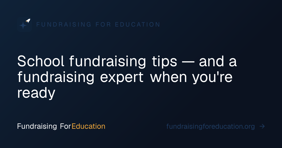 Fundraising For Education