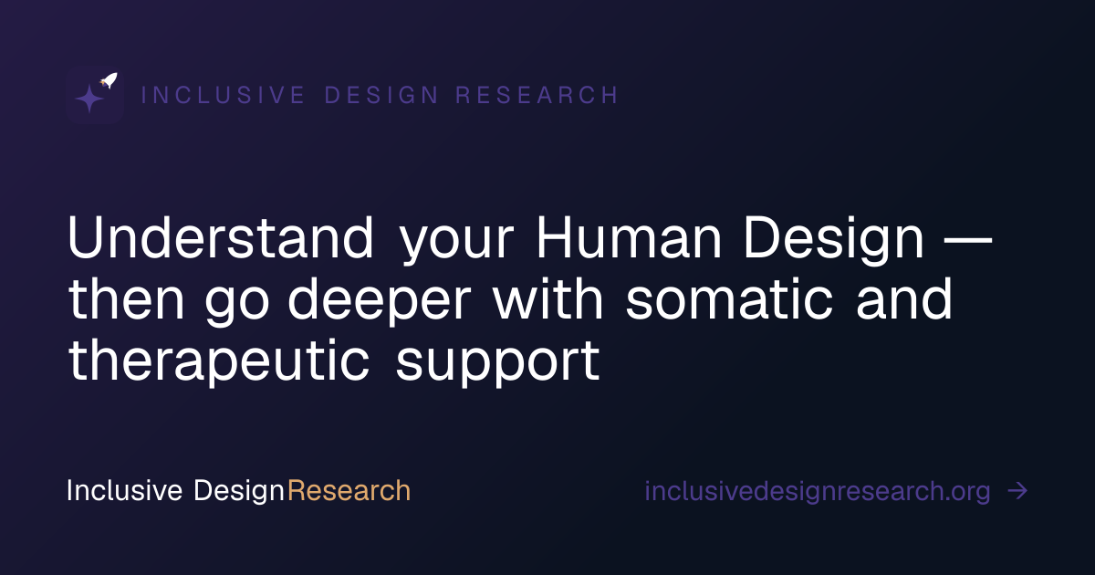 Inclusive Design Research