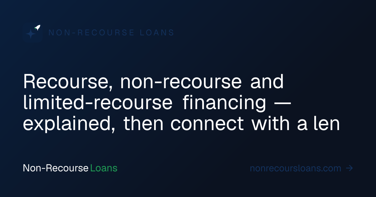 Non-Recourse Loans